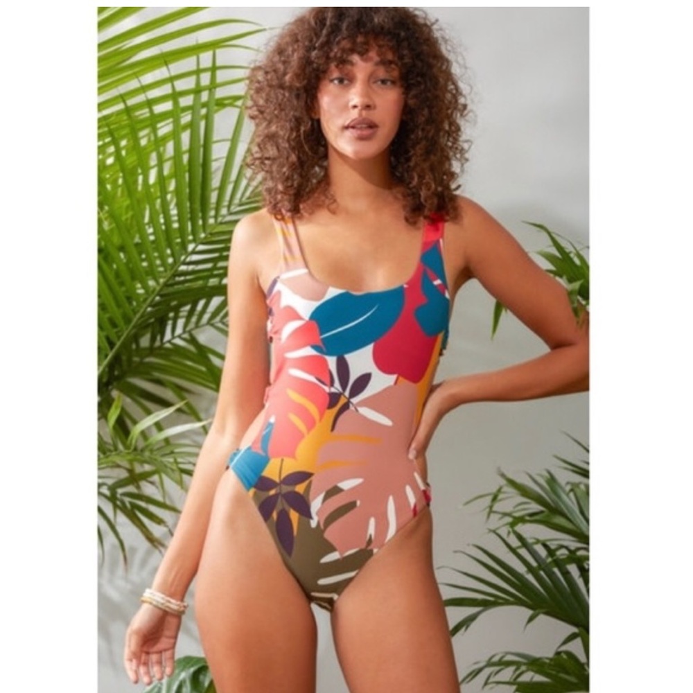 Anthropologie brand Red Carter Multicolor One Piece Swimsuit size small